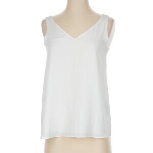 Lilly Pulitzer Florin XS - Small White Solid Sleeveless Tank Top Reversible